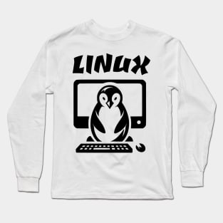 Linux Tux Penguin Long Sleeve T-Shirt